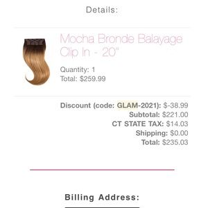 Glam Seamless Clip-in extensions